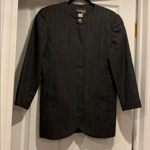 Adolfo atelier vintage wool pin stripe suit